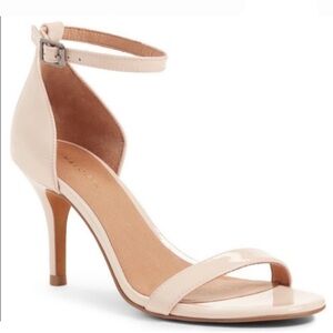 Halogen Heels Audrey Ankle Strap In Nude
